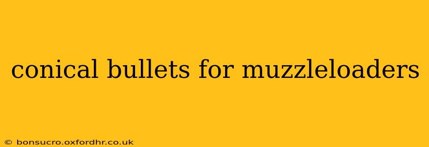 conical bullets for muzzleloaders
