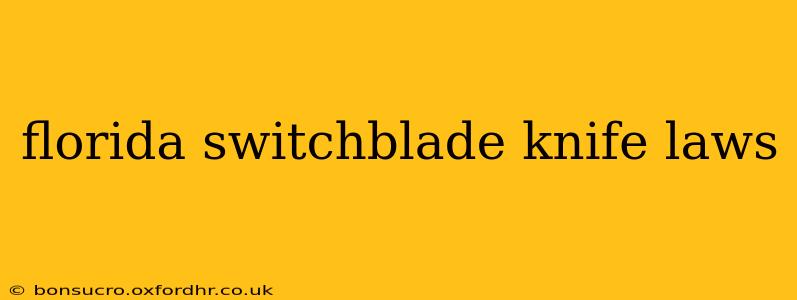 florida switchblade knife laws