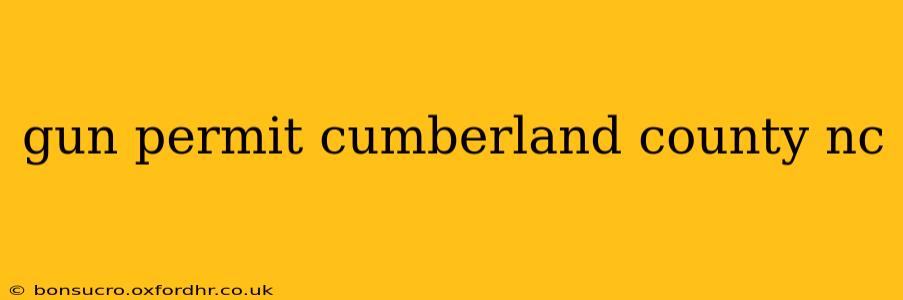 gun permit cumberland county nc