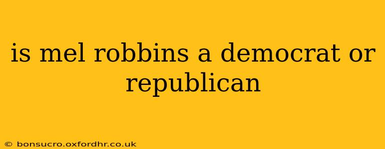 is mel robbins a democrat or republican