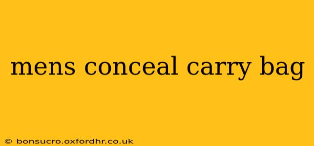 mens conceal carry bag