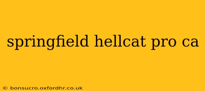 springfield hellcat pro ca