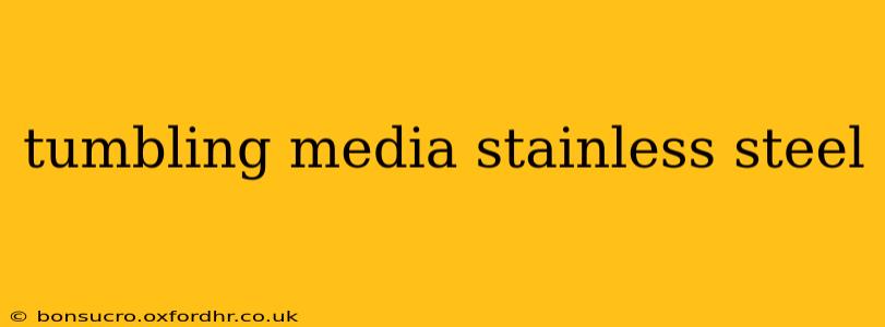 tumbling media stainless steel
